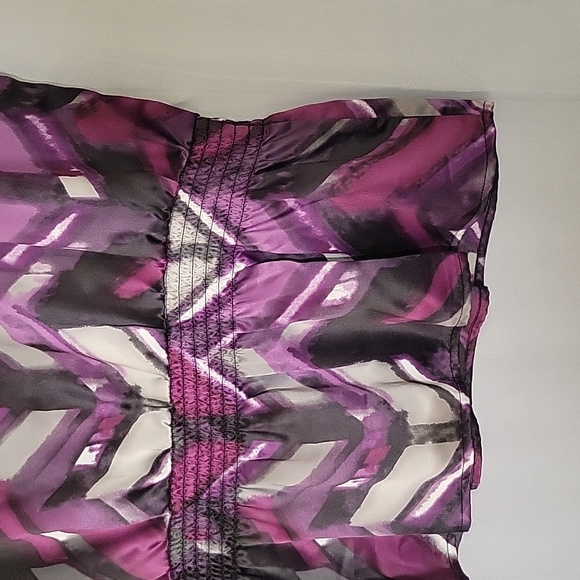 AGB Women's Purple Banded Waist Top Size Large - Picture 8 of 11